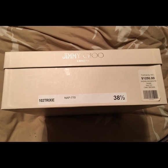 Jimmy Choo Shearling Trixie Bootie, size 38.5 - Picture 4 of 4